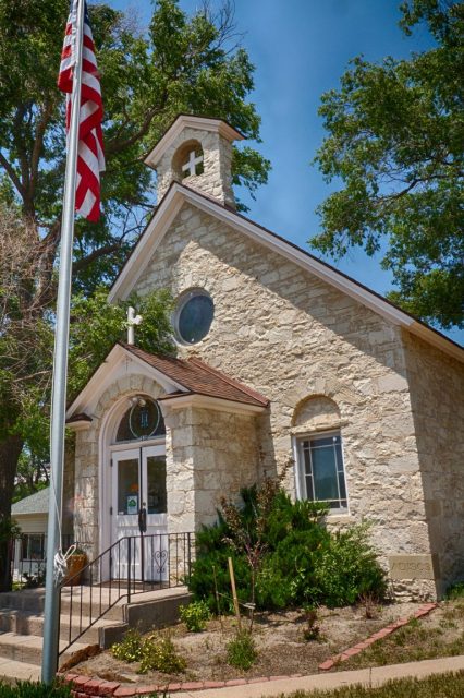Close up photo of the Kiowa Library.